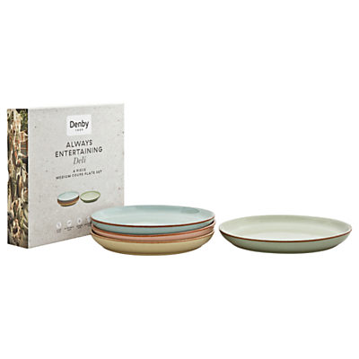 Denby Deli Coupe Medium 21cm Plate, Set of 4 Denby Deli Coupe Medium 21cm Plate, Set of 4